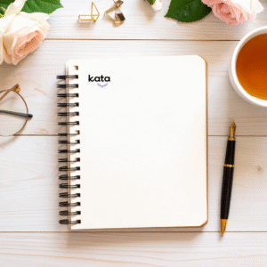 Registered Manager wellbeing – quiet reflective moment with Notebook Pen Tea